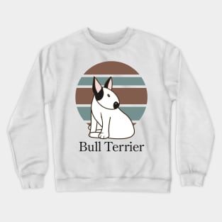 Cute Dogs illustrations - Bull Terrier Crewneck Sweatshirt